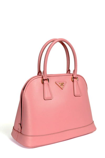 Prada Small Saffiano Lux Promenade Bag - Pink Handle Bags