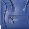 Celine Micro Luggage Smooth Calf Leather Blue Tote Bag