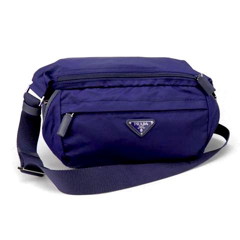 Prada Tessuto Saffiano Front Pocket Medium Messenger Bag