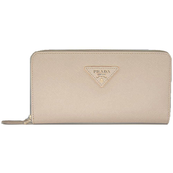 Leather wallet Prada Gold in Leather - 34018136