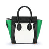 Céline Micro Tricolor Black / White & Green Tote Bag
