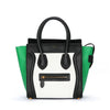 Céline Micro Tricolor Black / White & Green Tote Bag