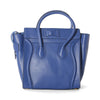 Celine Micro Luggage Smooth Calf Leather Blue Tote Bag