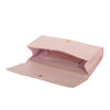 SAINT LAURENT CLASSIC MONOGRAM CLUTCH IN PINK LEATHER